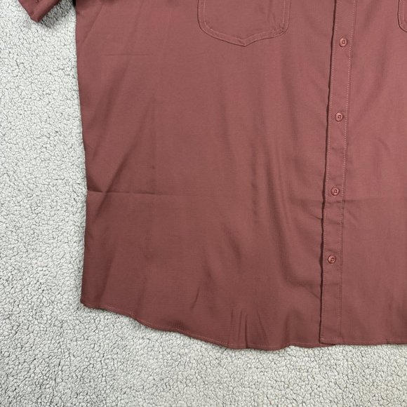 Columbia Shirt Mens Size 4XL Burgundy Lightweight Fishing Vented Utilizer 2 NWT - Picture 5 of 15
